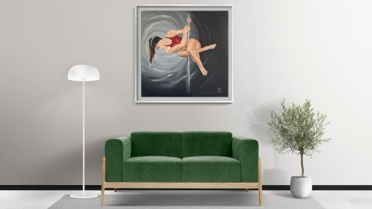 Acryl Bild Tänzerin