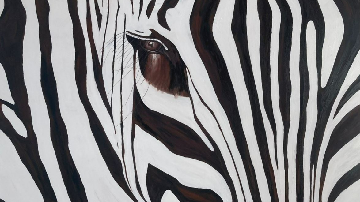 acrylbild zebra leinwand