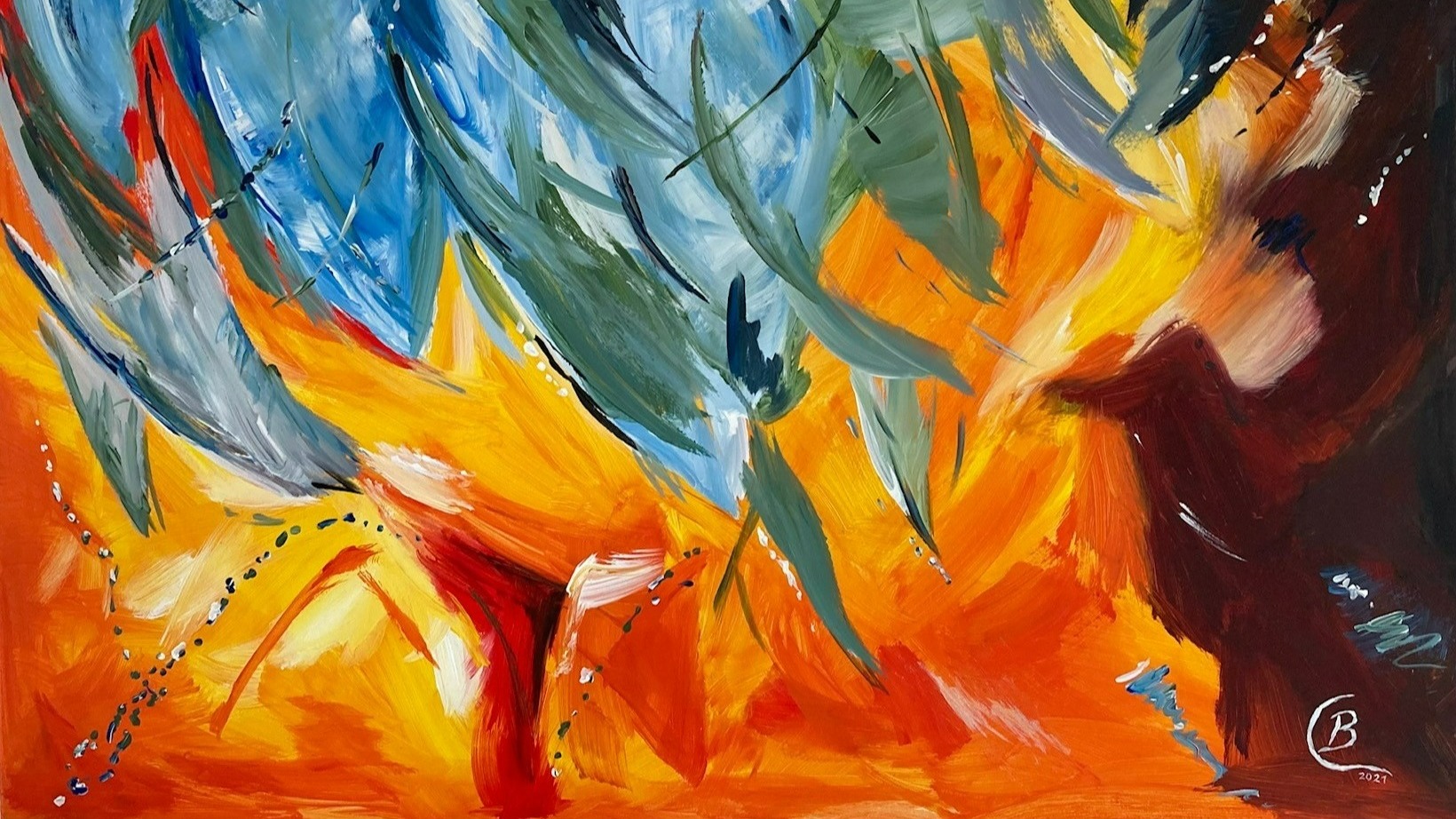 abstrakte kunst leinwand