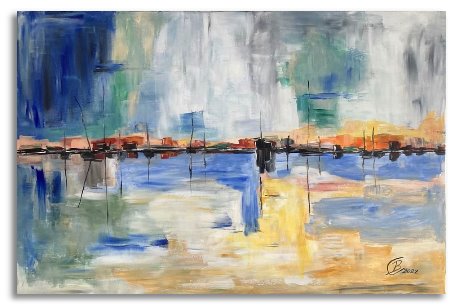 Abstrakes Gemälde Acryl