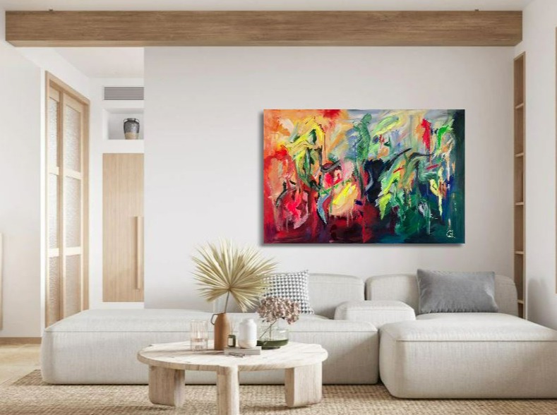 neon modern malerei acryl